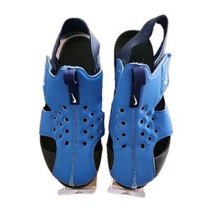 Nike Sunray Protect 2 Boys Water Shoes Size 2Y Blue Black Sandals 8" Interior